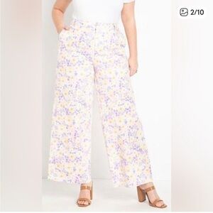 Eloquii Pastel Floral Jeans